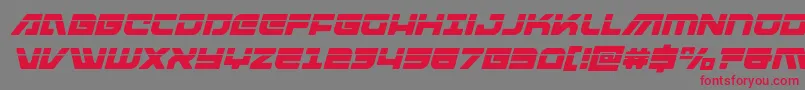 Police Armedlightninglaseritalic – polices rouges sur fond gris