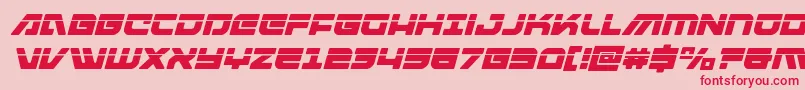 fuente Armedlightninglaseritalic – Fuentes Rojas Sobre Fondo Rosa