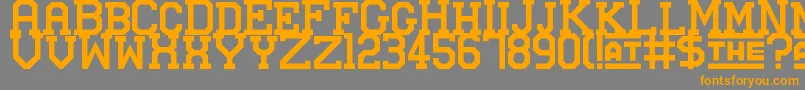 StuttgartMesse Font – Orange Fonts on Gray Background