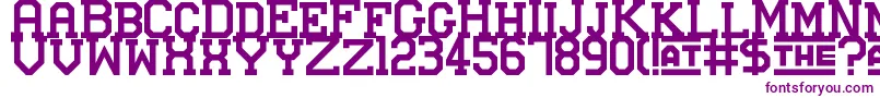 StuttgartMesse Font – Purple Fonts on White Background