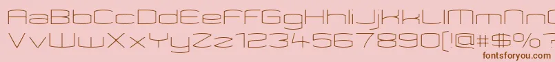 Más sobre la fuente KameleonThin fuente KameleonThin – Fuentes Marrones Sobre Fondo Rosa