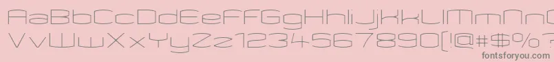 Czcionka KameleonThin – szare czcionki na różowym tle