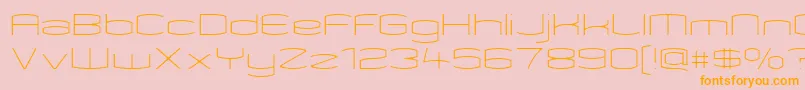 KameleonThin Font – Orange Fonts on Pink Background