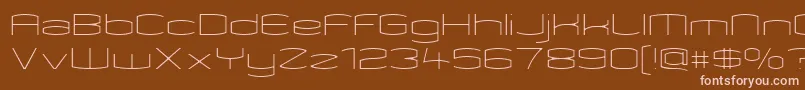 KameleonThin Font – Pink Fonts on Brown Background