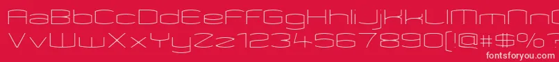 KameleonThin Font – Pink Fonts on Red Background