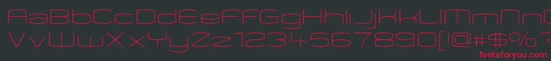 KameleonThin Font – Red Fonts on Black Background