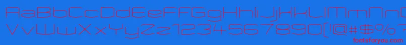KameleonThin Font – Red Fonts on Blue Background