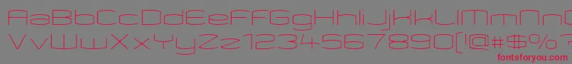 KameleonThin Font – Red Fonts on Gray Background