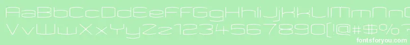 KameleonThin Font – White Fonts on Green Background