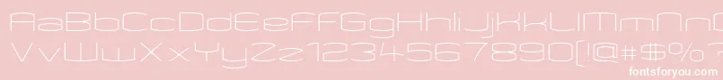 KameleonThin Font – White Fonts on Pink Background