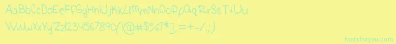 fuente Elise – Fuentes Verdes Sobre Fondo Amarillo