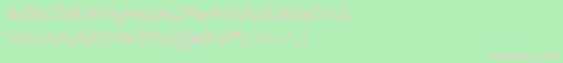 Шрифт Elise – розовые шрифты на зелёном фоне