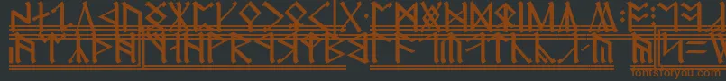 CirthErebor2 Font – Brown Fonts on Black Background