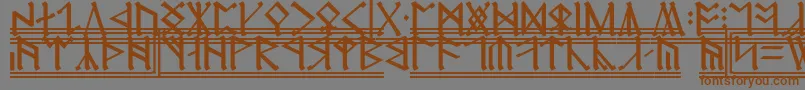 CirthErebor2 Font – Brown Fonts on Gray Background