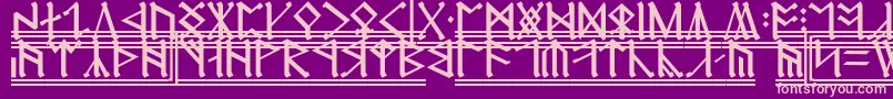 CirthErebor2 Font – Pink Fonts on Purple Background