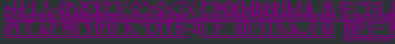 fuente CirthErebor2 – Fuentes Moradas Sobre Fondo Negro
