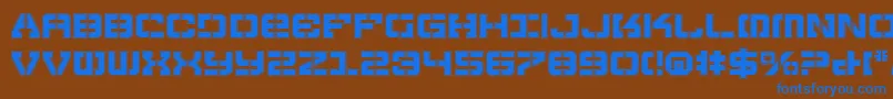VyperPro Font – Blue Fonts on Brown Background