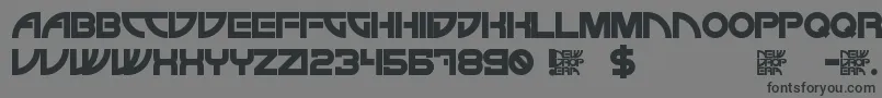NewDropEra-Schriftart – Schwarze Schriften auf grauem Hintergrund