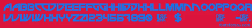 Więcej informacji o czcionce NewDropEra Czcionka NewDropEra – niebieskie czcionki na czerwonym tle