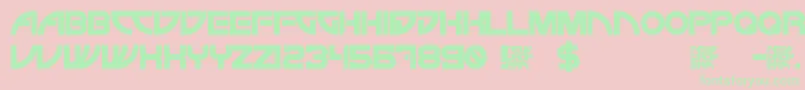 NewDropEra Font – Green Fonts on Pink Background