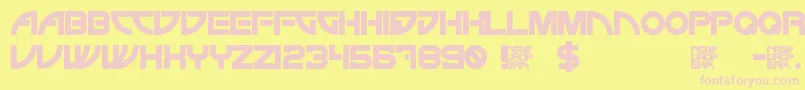 NewDropEra Font – Pink Fonts on Yellow Background