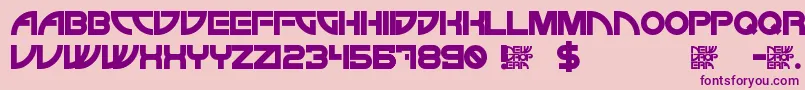 NewDropEra Font – Purple Fonts on Pink Background