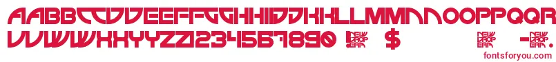 フォントNewDropEra – 赤い文字