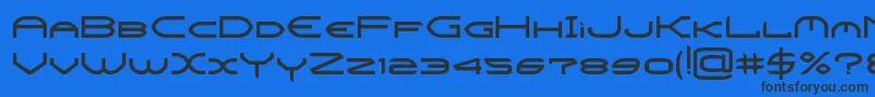 CrysisBold Font – Black Fonts on Blue Background