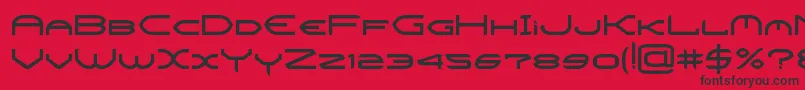 CrysisBold Font – Black Fonts on Red Background
