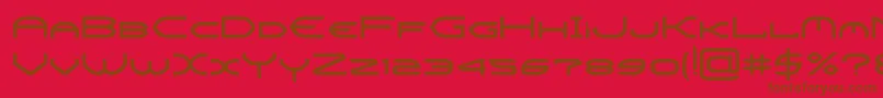 CrysisBold Font – Brown Fonts on Red Background