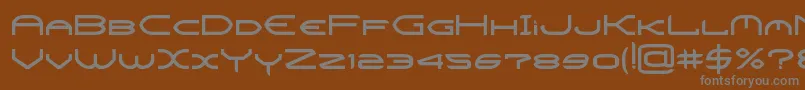 CrysisBold Font – Gray Fonts on Brown Background