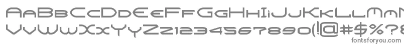 フォントCrysisBold – 白い背景に灰色の文字