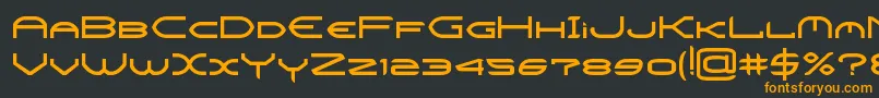 CrysisBold Font – Orange Fonts on Black Background