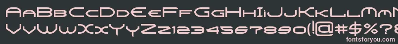 CrysisBold Font – Pink Fonts on Black Background