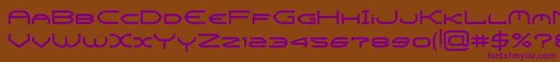 CrysisBold Font – Purple Fonts on Brown Background