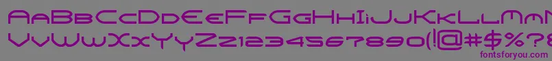 CrysisBold Font – Purple Fonts on Gray Background