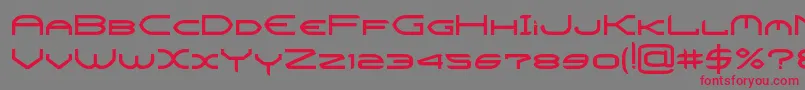 fuente CrysisBold – Fuentes Rojas Sobre Fondo Gris