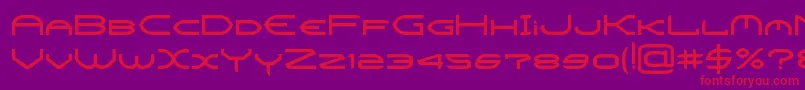CrysisBold Font – Red Fonts on Purple Background