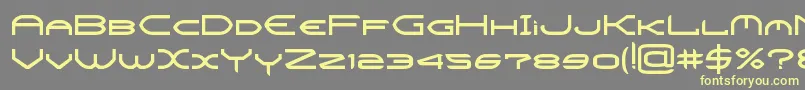 CrysisBold Font – Yellow Fonts on Gray Background