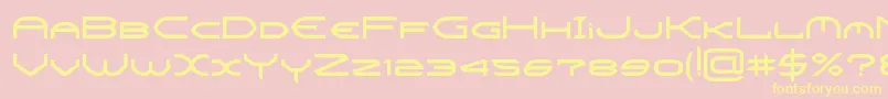 CrysisBold Font – Yellow Fonts on Pink Background
