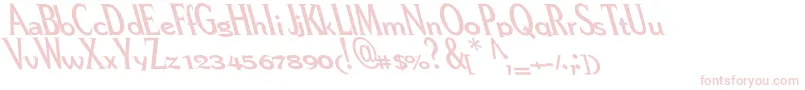 Pere Font – Pink Fonts on White Background