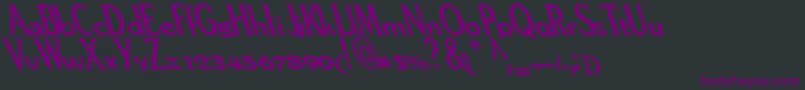Pere Font – Purple Fonts on Black Background