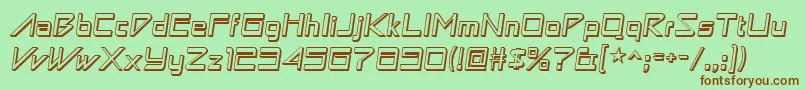 Astronboywonder Font – Brown Fonts on Green Background