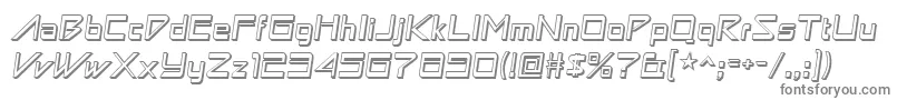 Шрифт Astronboywonder – серые шрифты на белом фоне