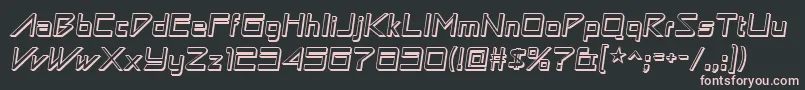 Astronboywonder Font – Pink Fonts on Black Background