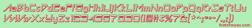 Astronboywonder Font – Red Fonts on Green Background