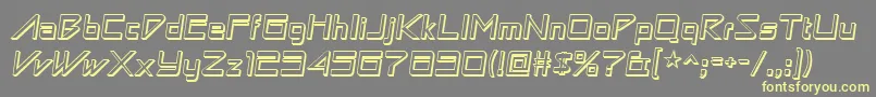 Astronboywonder Font – Yellow Fonts on Gray Background
