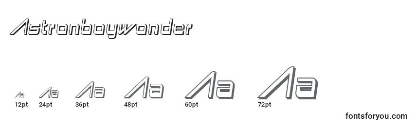 Astronboywonder Font Sizes
