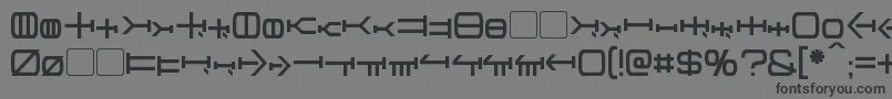 Graalen-Schriftart – Schwarze Schriften auf grauem Hintergrund