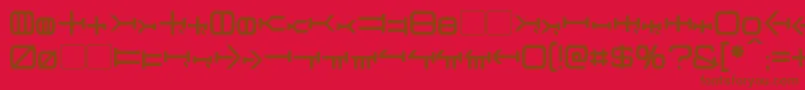 Шрифт Graalen – коричневые шрифты на красном фоне